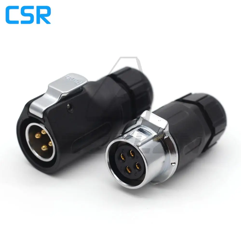 XHP20 , 2 3 4 5 6 7 8 9 10 12 Pin Waterproof Connector  IP65 Cable Connector Male Female Docking Connector