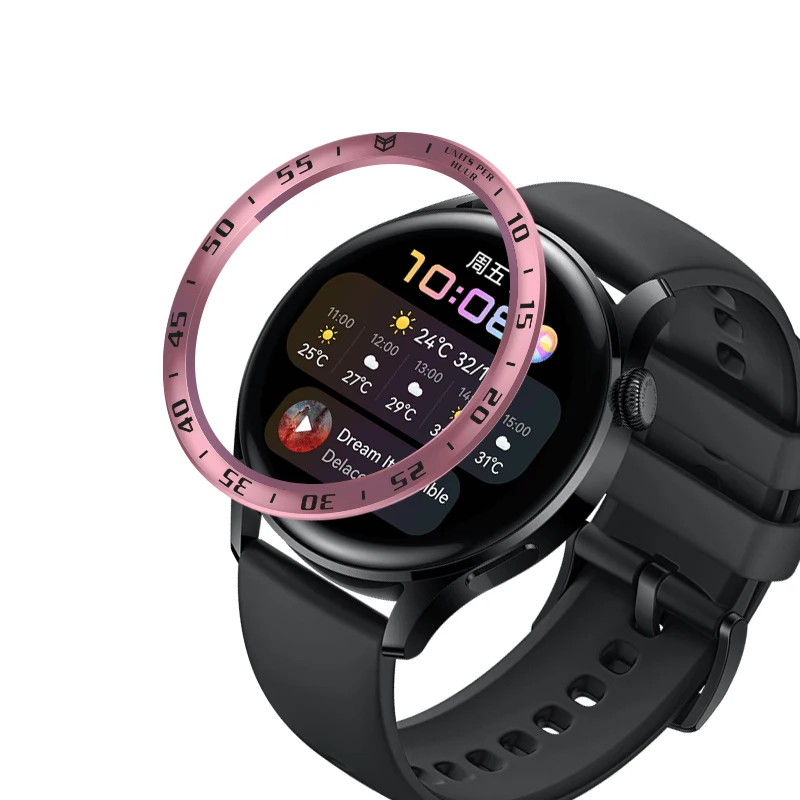 BEHUA الحافة حلقة غطاء لهواوي ساعة 3 Smartwatch الهاتفي لاصق مكافحة خدش حماية حافظة معدنية لهواوي Watch3 الموضة