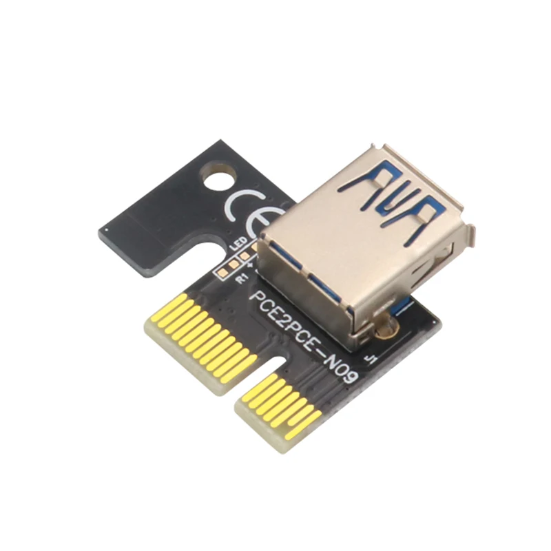 Riser PCIE pour carte vidéo, adaptateur de câble d'extension USB3.0 Cabo Riser PCI Express X16 température pour minage de Bitcoin 1-10 pièces
