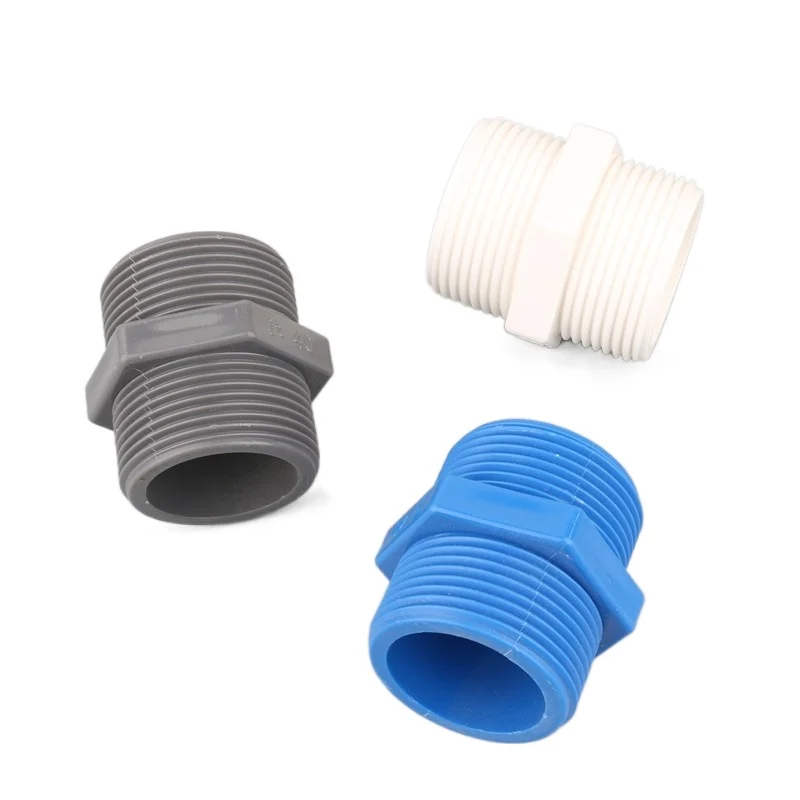 2pc PVC esterno maschio Thraed connettore dritto 20/25/32/40/50/63mm adattatore per tubo dell\'acqua raccordi per tubo serbatoio acquario