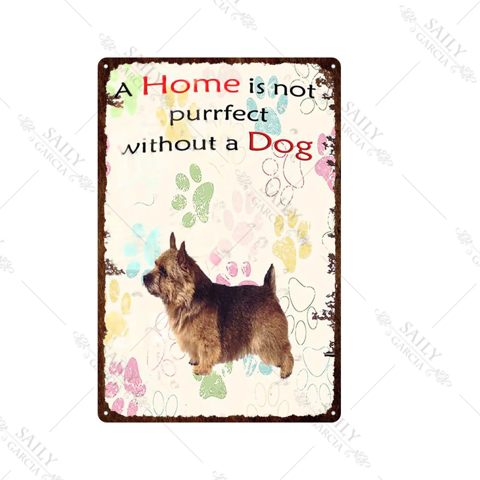 Funny Plaque Metal Vintage Wall Bar Home Art Pet Shop Retro Craft Decor All Visitors Must Be Approved By Dog !20x30cm