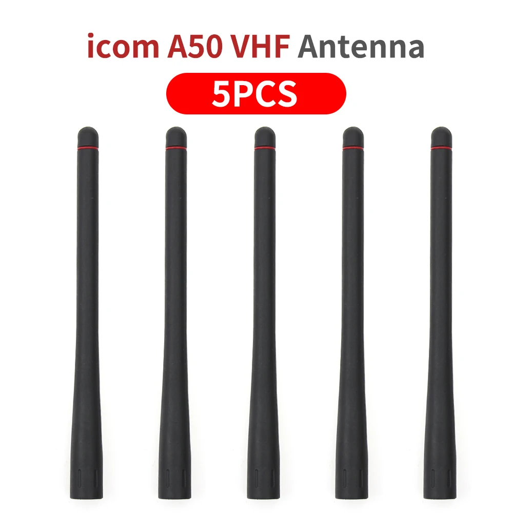 

VHF 136-174MHz Antenna Extendable A50 Antenna for ICOM Ham Radio 15cm Length- 5 Pack