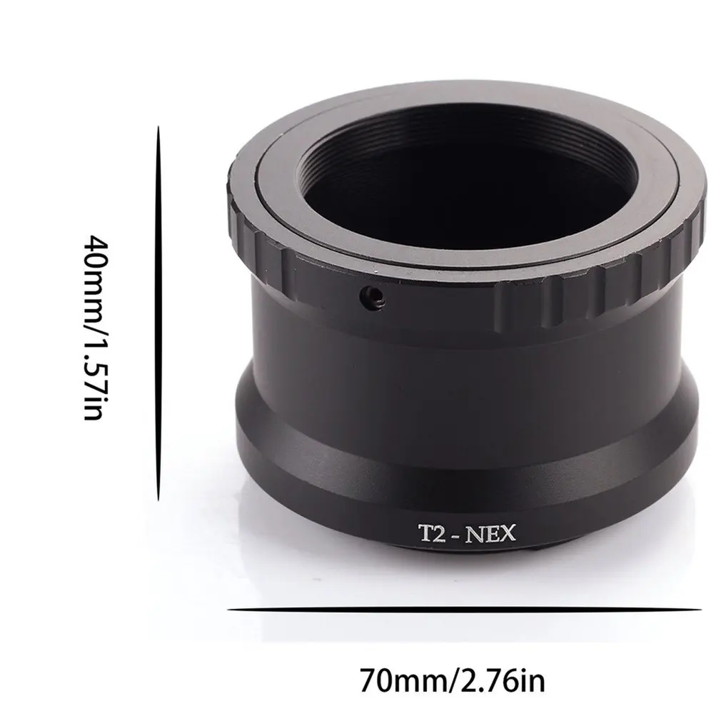 T2-NEX Telephoto Mirror Lens Adapter Ring for Sony NEX E-Mount cameras to attach T2/T mount lens