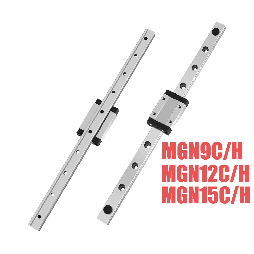 1PCS MGN12 Linear Rail Guide Linear Sliding Guideway 150-500mm Miniature Linear Rail Slide For CNC Machine 3D Printer Parts