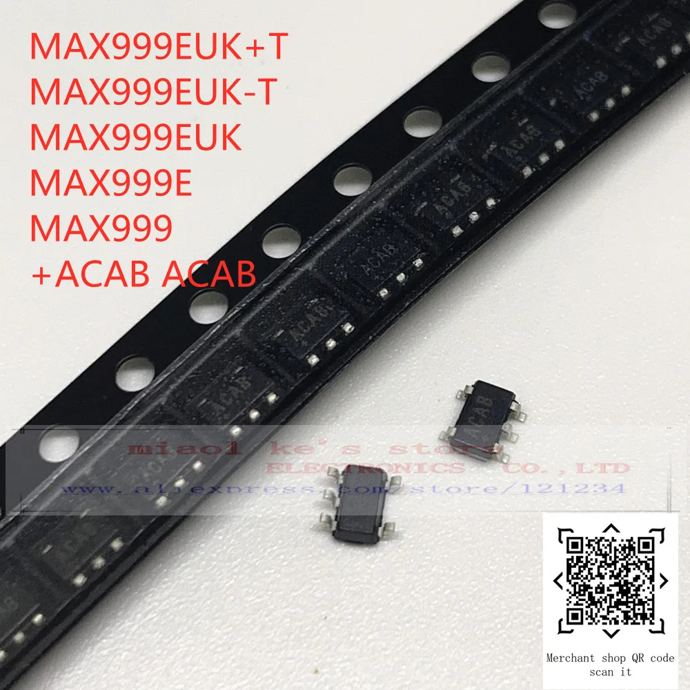 [5pcs~10pcs]100%New original: MAX999EUK+T MAX999EUK-T MAX999EUK MAX999E MAX999 +ACAB ACAB - IC COMP BEYOND-THE-RAILS SOT23-5