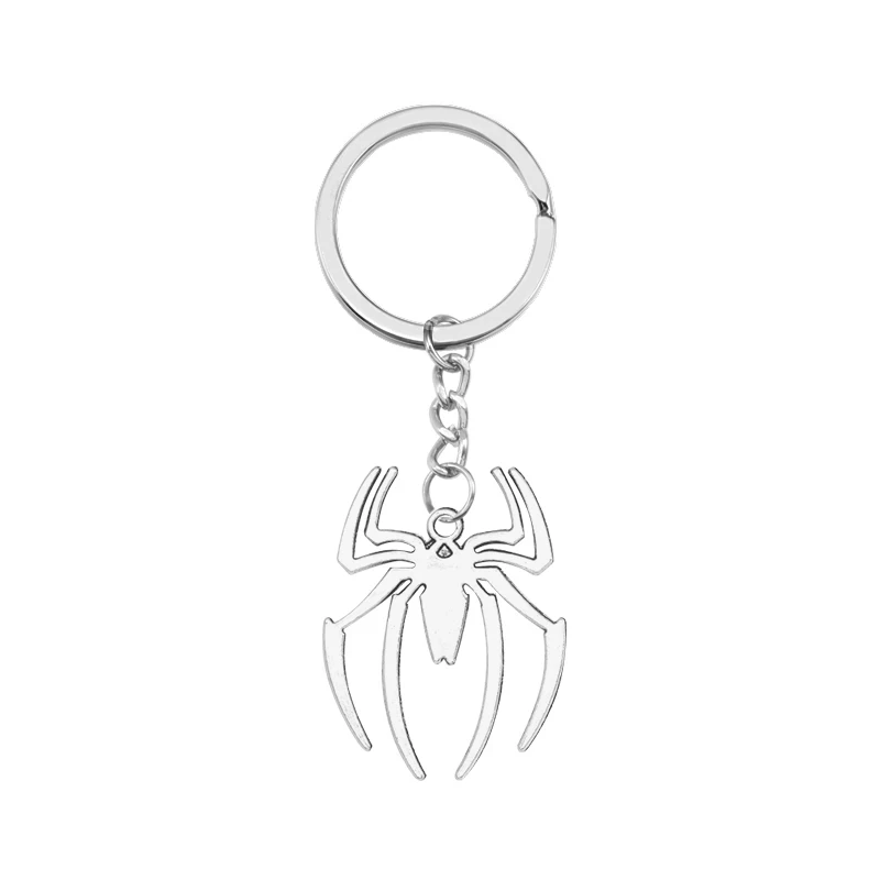 Retro Punk Spider Keychain Friends for Women Men Simple Metal Animal Jewelry Accessories Student Bag Pendant Personality Gift