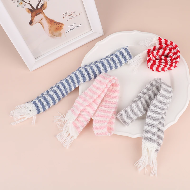 1/6 Dollhouse miniaturowy szalik Ornament lalki do własnoręcznego wykonania dodatki odzieżowe — zdjęcie 3