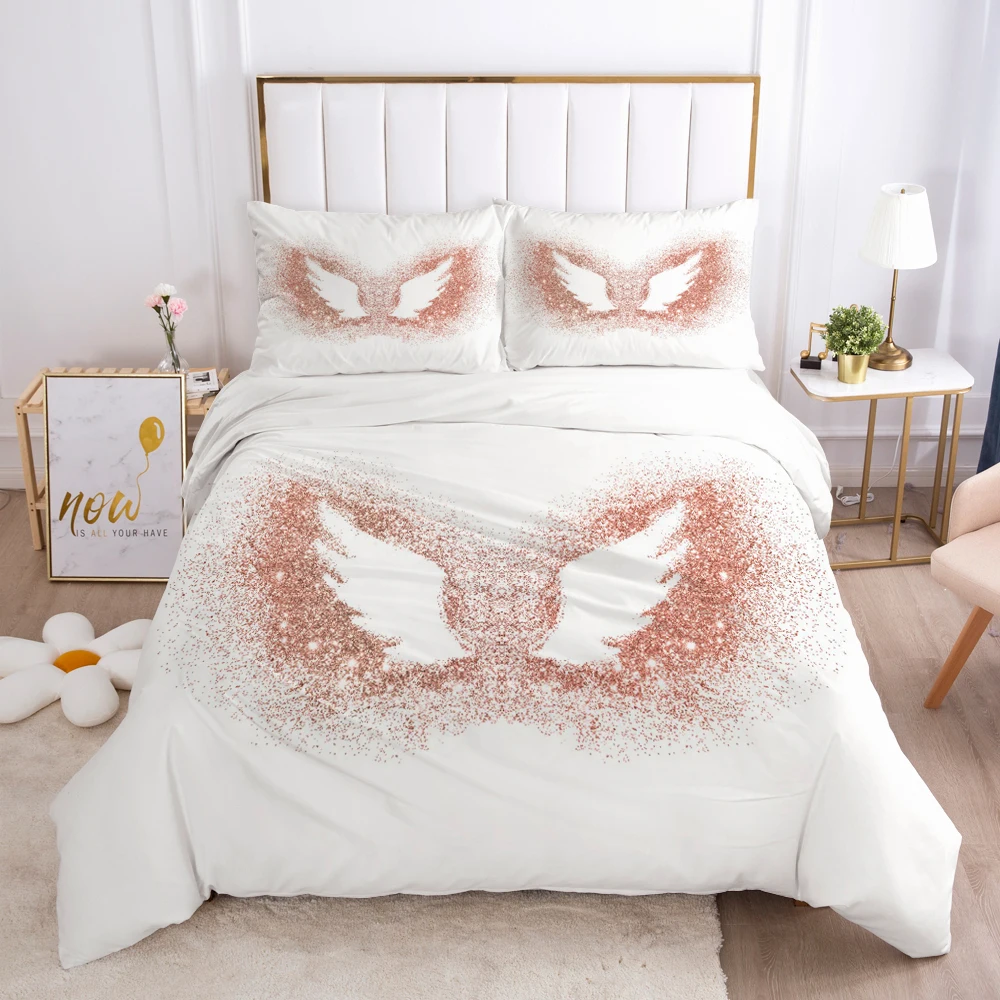 Luxury Bedding Set 3D HD Printed Duvet Cover Set Pillowcases Comforter Quilt Blanket Cover Queen/King Pink cactus