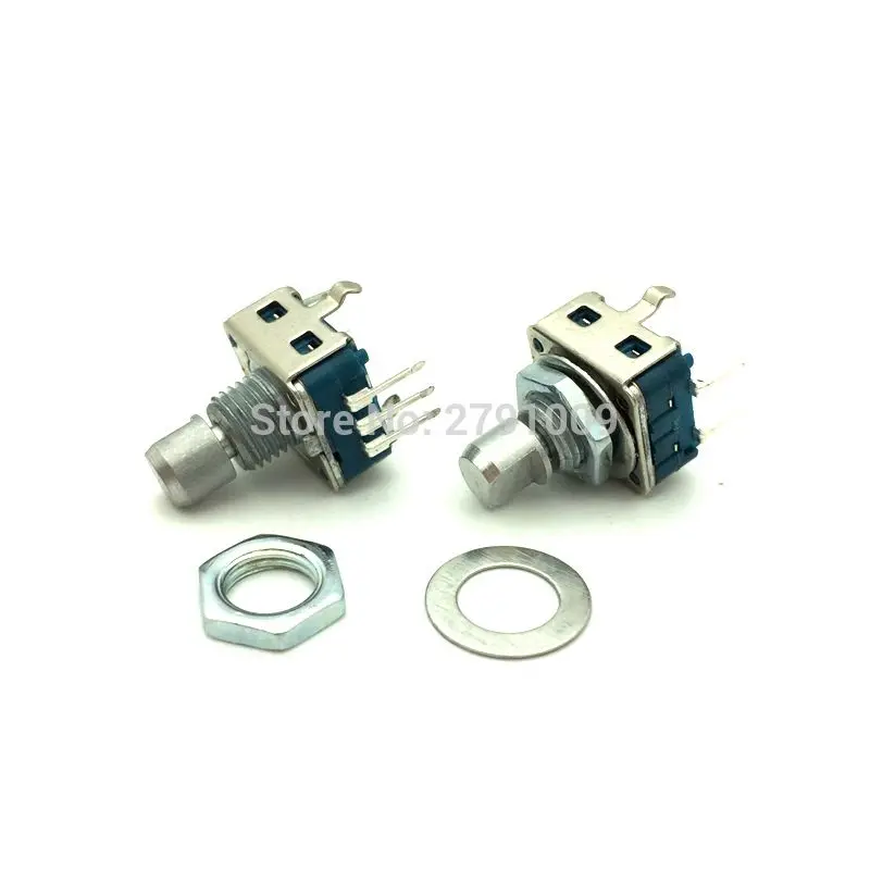 5PCS Half-Axis 10 mm Rotary Encoder Knob Coding Switch EC11 with Switch 20 Pulse 20 Location