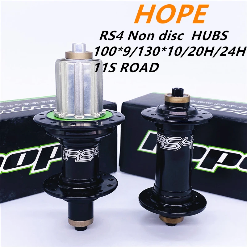 

Original HOPE RS4 Road C V 10s 11s front brake bicycle plugs 20h Rear 24 holes axle 100*9/130*10MM Road Bike Hub 11 speeds 3