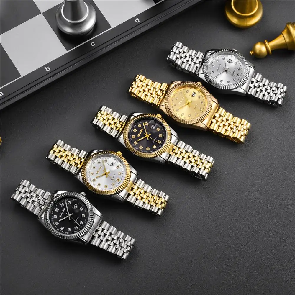 Fashion 2021 Top Brand Men Watches Quartz Stainless Steel Relogio Masculino Calendar Business Wristwatch Montre Homme New Clock