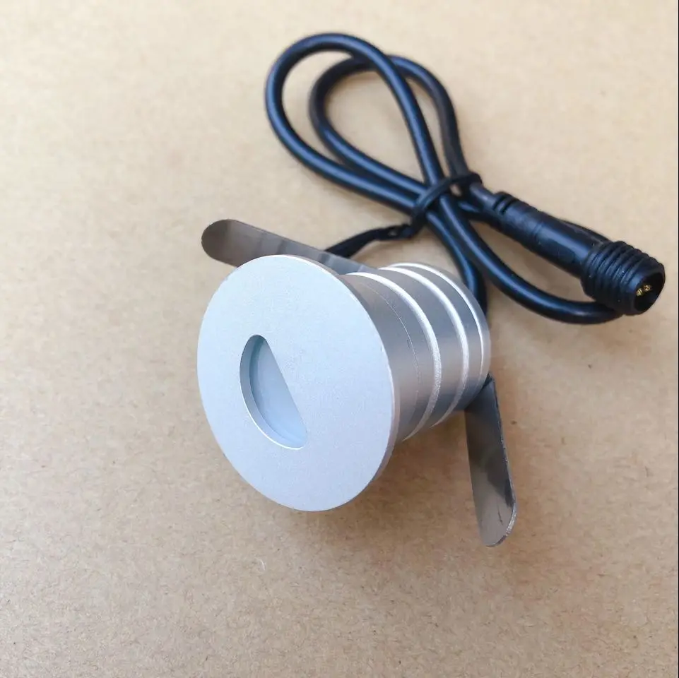 

DC12V 24V LED Spotlight 1W LED Underground Light Buried Inground LED Wall Lamp Deck Floor Corner Landscape Lighting IP67