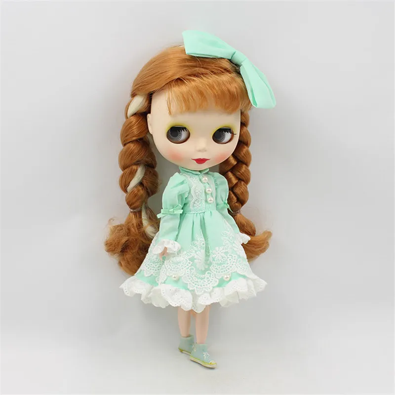 Robe de princesse de poupée Blyth avec mélamé, deux couleurs au choix pour la chaîne INT corps doux dressing BJD