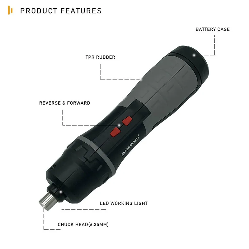 Điện Không Dây Tua Vít Hoạt Động Bằng Pin Tua Vít Khoan Dụng Cụ LED 2 Chiều Công Tắc Với 11 Cái Hoặc 19 Chiếc Ốc Vít