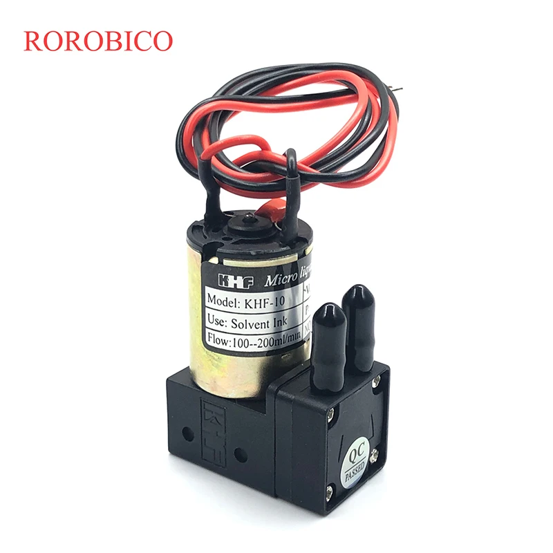 Good Quality KHF Small Ink Pump 24VDC 3W 100-200ML/min Micro Diaphragm Liquid Pump for Large Format Eco Solvent Printers