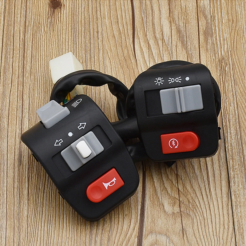 Handlebar Controller Switches for Yamaha Electric Bike Scooter Signal Electric Fog Light Horn ON-OFF Button Switch 1 Pair