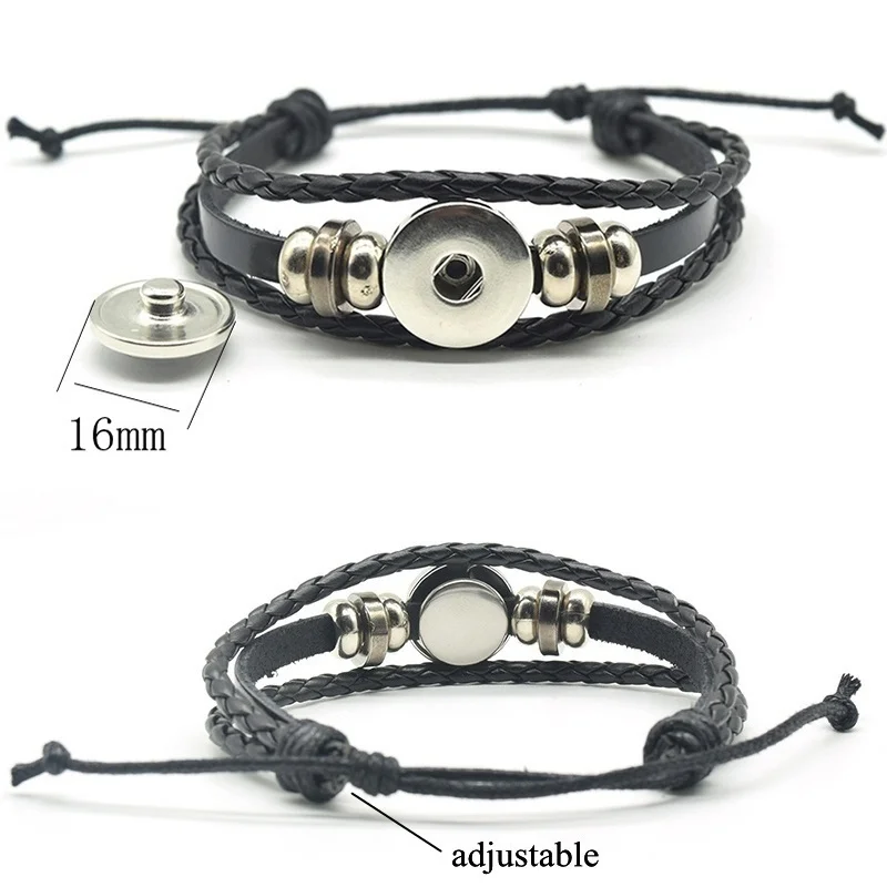 Luminous 12 Constellations Woven Leather Bracelet Glass Cabochon Leo Virgo Libra Zodiac Jewelry Bangle Bracelet Women Men Gifts