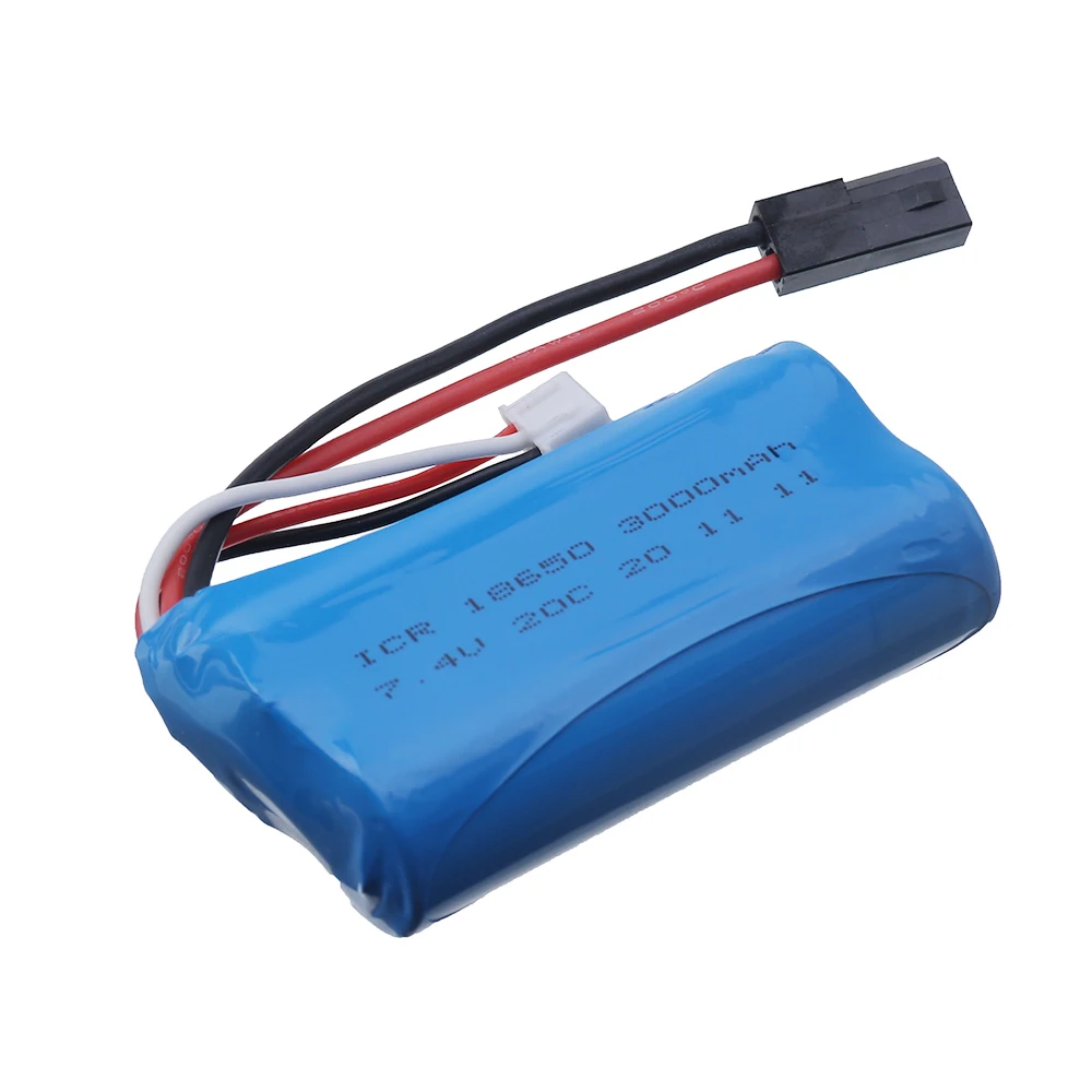 18650 battery 7.4V 3000Mah 25C Li-ion Battery For MJX T40 T40C F39 F49 T39 RC Helicopter Parts RC Car 2S for Wltoys 10428 12428