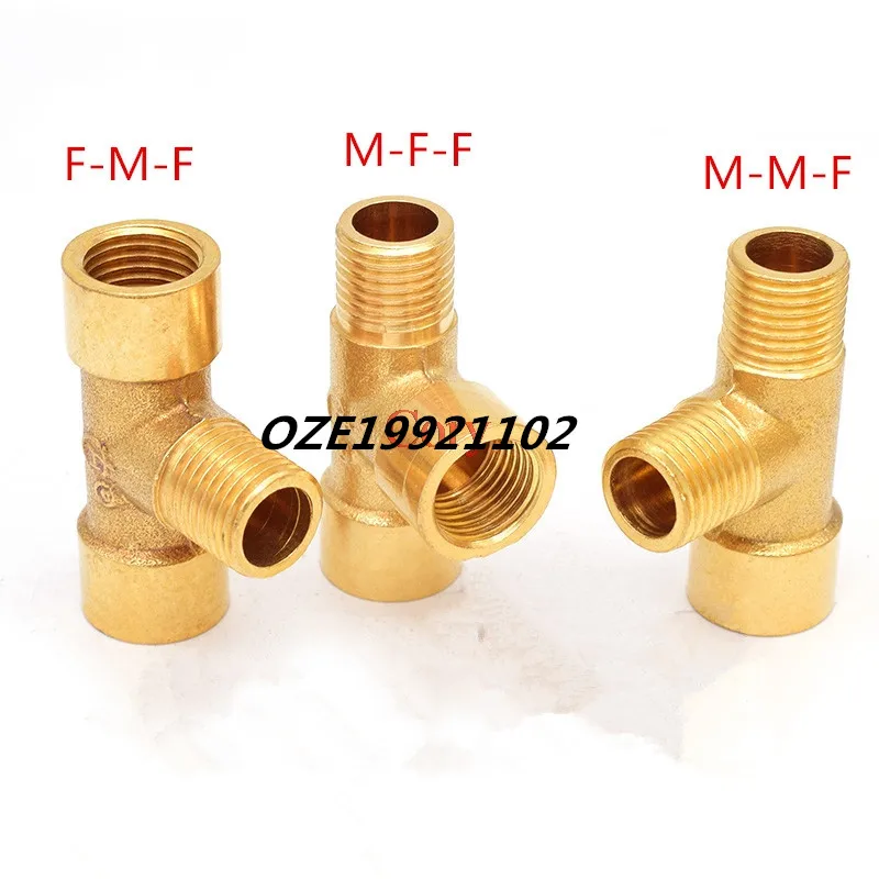 1PC Brass Pipe fitting Male-Female Thread conversion connect 1/8