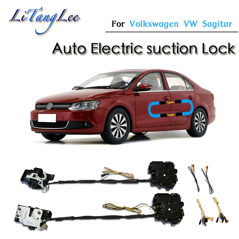 

​Car Soft Close Door Latch Pass Lock Actuator Electric Absorption Suction Silence Closer For Volkswagen VW Sagitar 2013~2019