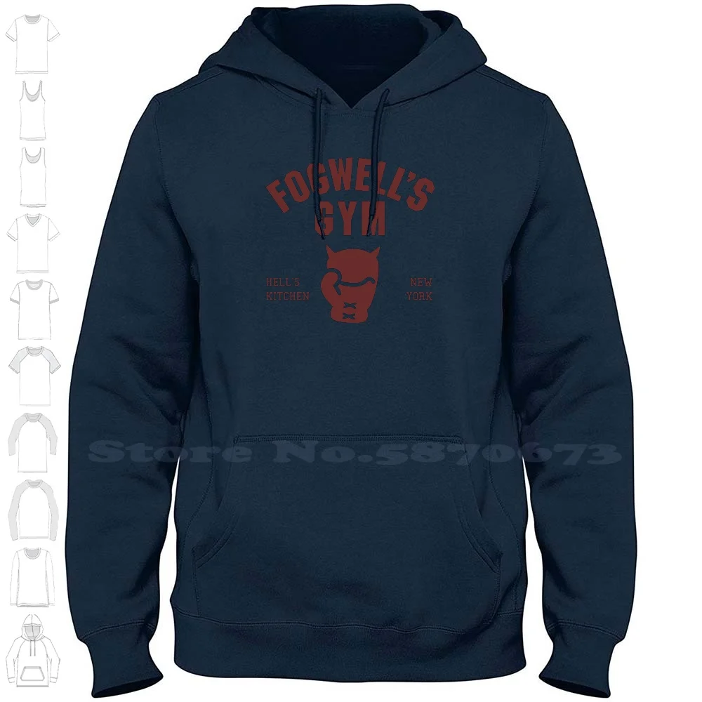 Fogwell's Gym 100% Baumwolle Hoodie T-Shirt matt Murdock Battlin Jack Murdock Teufel der Höllen Küche New York City Fog wells Gym