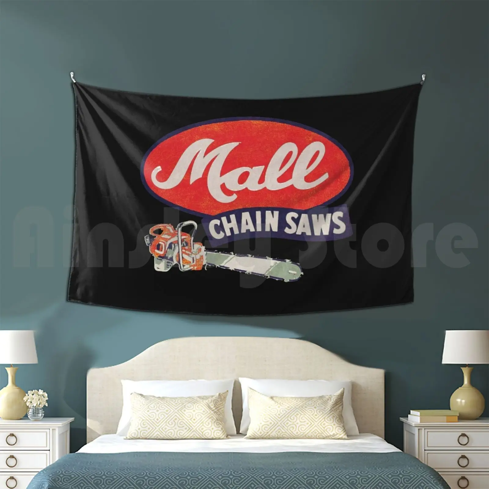 Mall Vintage Chainsaws Tapestry Living Room Bedroom Mall Vintage Chainsaws Still Sthil Pioneer Poulan
