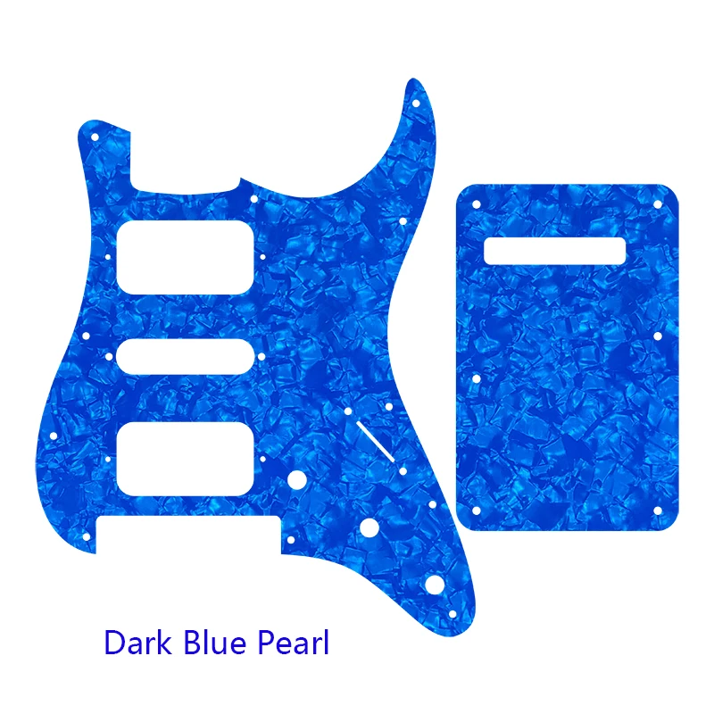 Guitarra pickguard-para nós 11 furos de parafuso strcom floyd rosa tremolo ponte único hsh scratch plate & placa traseira