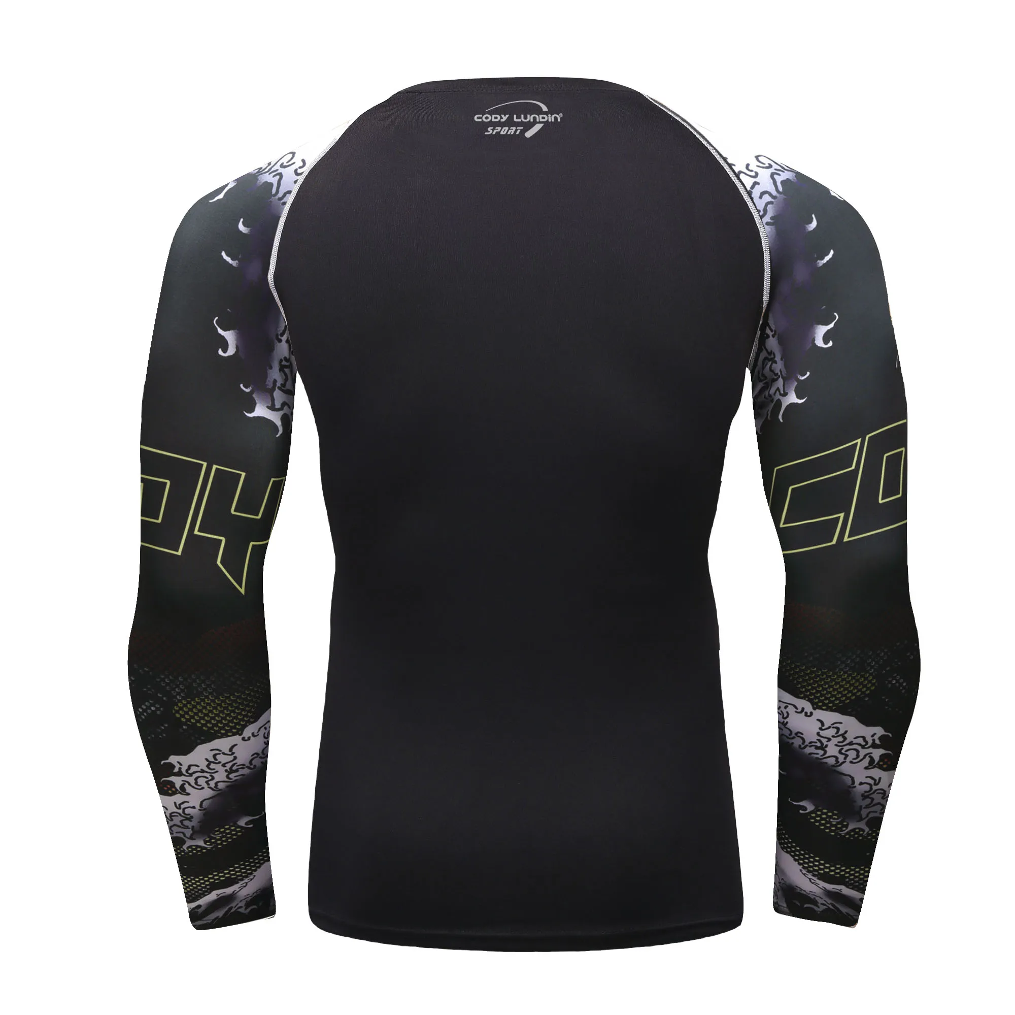 CODY LUNDIN UV Protection Long Sleeve Swim Rashguard For Men Swimsuit Quick Dry Surf Driving Mens Sublimation T Shirt Gym Tops