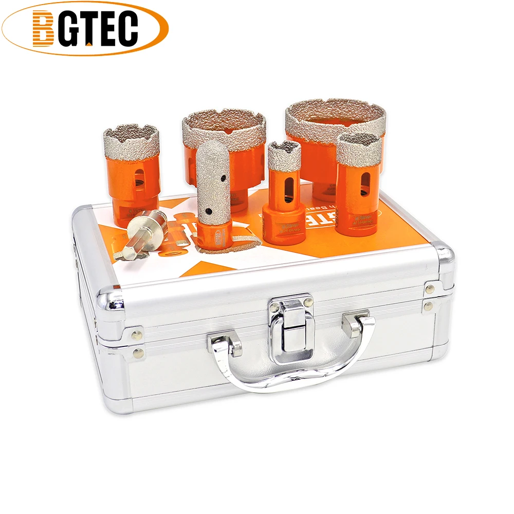 BGTEC 1set M14 20/28/35/55/68/F20/عرافة فراغ صنع من النحاس الماس لقم الأساسية مع ثقب صندوق رأى الجرانيت الرخام السيراميك فنجر بت