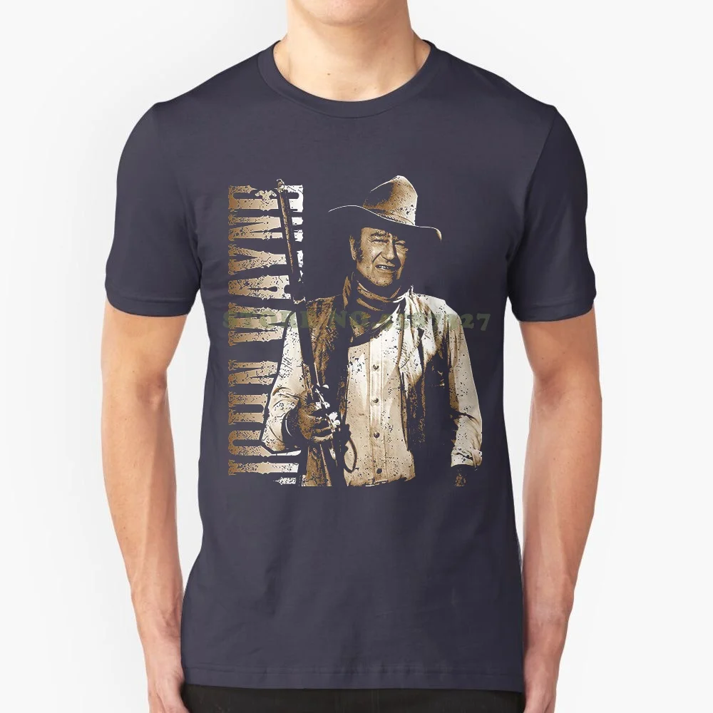 Stooble Men's John Wayne Cowboy T Shirt Loose Cotton T Shirts For Men Cool Tops T Shirts