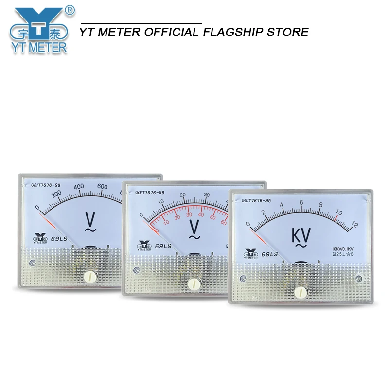 69l9 kV AC high voltage voltmeter 1.5kV 10kV 12kV 50kV 70kv input 100V is not straight through, high voltage transformer is need