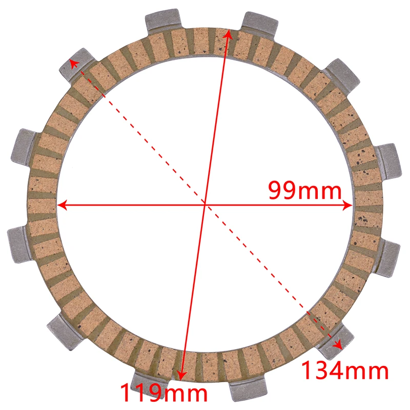 Motorcycle Kelaf Fiber Friction Clutch Plate for Kawasaki Z250 Z 250 11-13 EX250 BJ250 TNT250 Ninja 250 For Hyosung GT250 GT 250