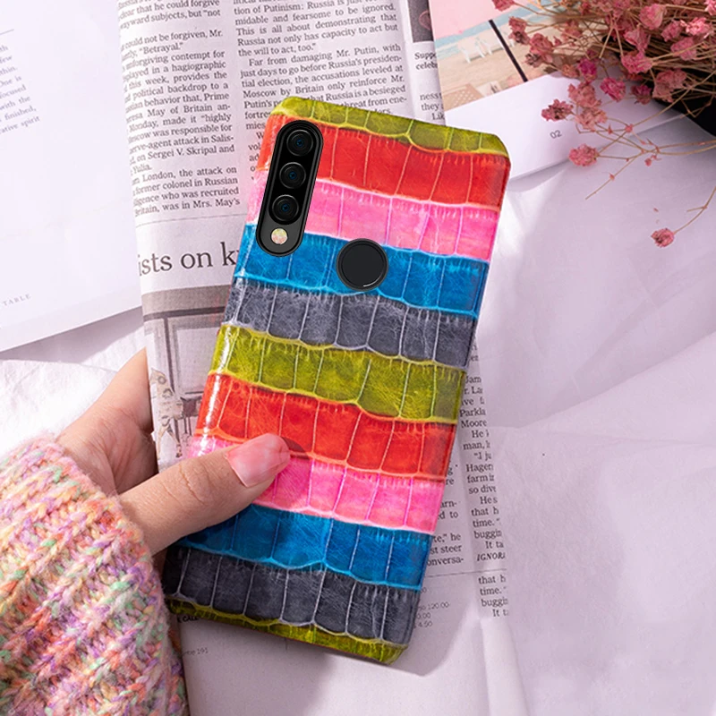 Genuine Leather Phone Case For Huawei Honor 10 20s 30 50 SE 60 Honor Magic 3 Nova 5i 5T 9 8 7 Pro Cowhide Painted Cover