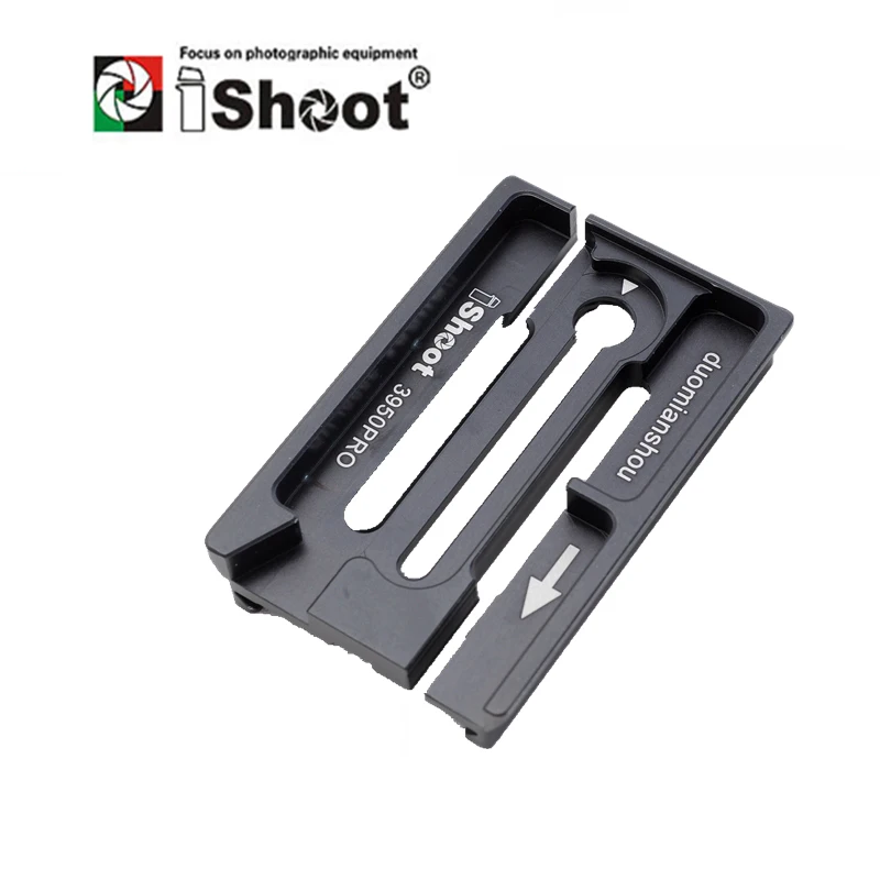 iShoot QR Plate Adapter Converter for 39mm Arca-Swiss Used to Manfrotto 50mm MVH500 MVH700 Gitzo G series, GH series Fluid Head