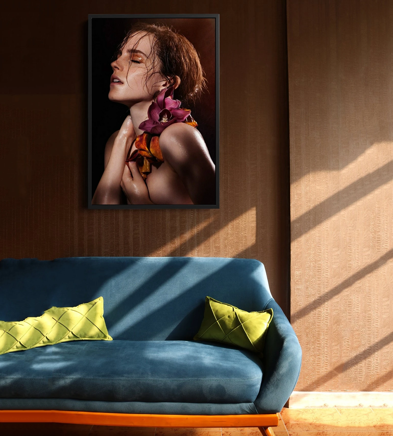 إيما واتسون ملصق قماش طباعة ديكور المنزل طلاء جدران (بدون إطار) #2