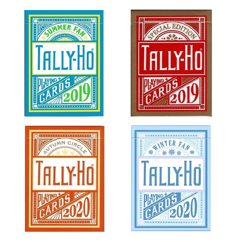 Tally-Ho-cartas de la serie de la temporada USPCC, cartas de tamaño de póker, trucos de magia, accesorios para mago