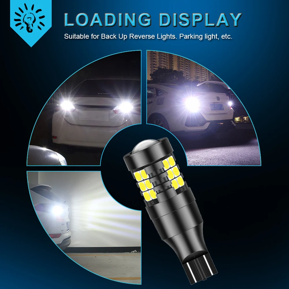 2x W16W T15 LED Bulb Canbus Car Backup Reserve Lights Bulb 921 NO OBC Error Free For Kia Sportage Ceed Rio 3 4 K2 K5 KX5 Sorent