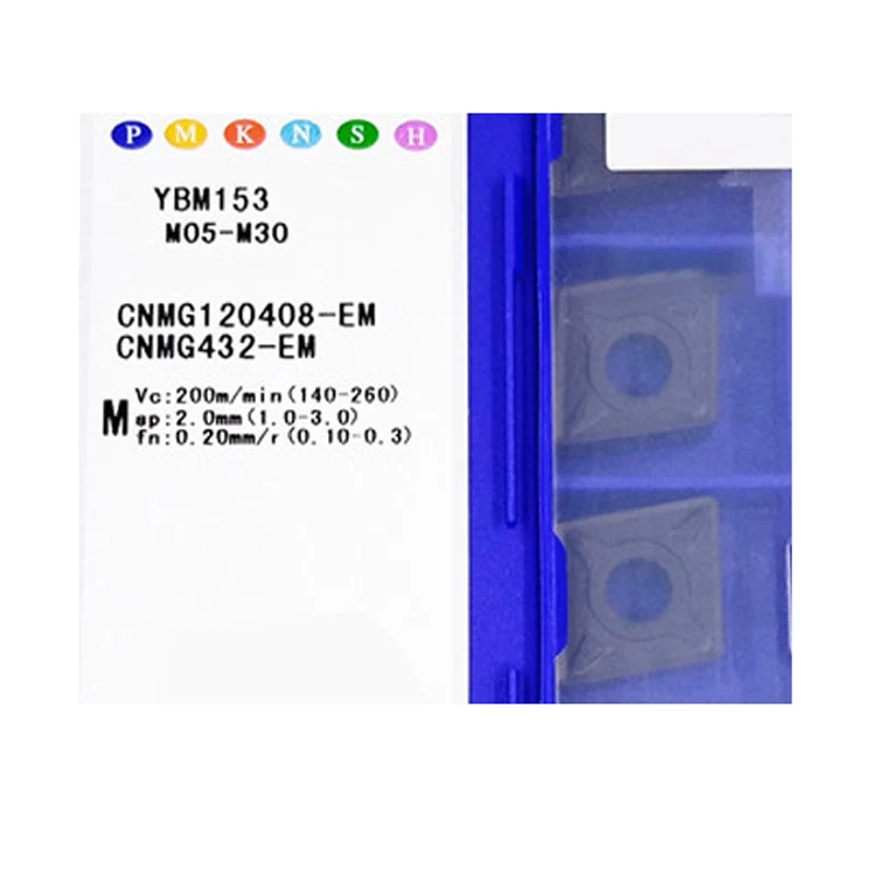 CNMG CNMG 120408   CNMG 120404   CNMG 160612   CNMG 160616   EM YBM153 YBM253 Macchina CNC con inserto in metallo duro originale che lavorazione dell'acciaio inossidabile