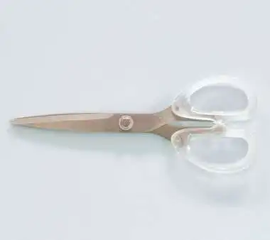 Simple transparent scissors home security office portable manual tailor scissors office paper cutting student art scissors