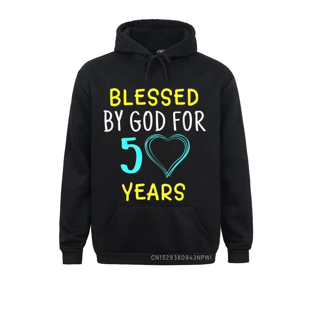 

Blessed By God For 50 Years 50th Birthday Gift Pullover Hoodies Latest Europe Long Sleeve Men's Sweatshirts Sportswears