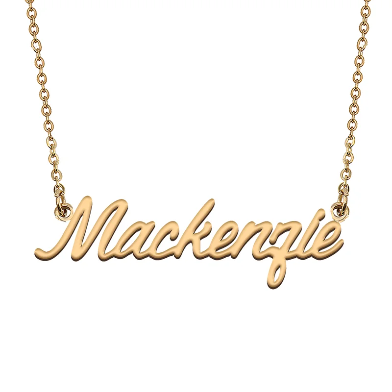 

Mackenzie Custom Name Necklace Customized Pendant Choker Personalized Jewelry Gift for Women Girls Friend Christmas Present