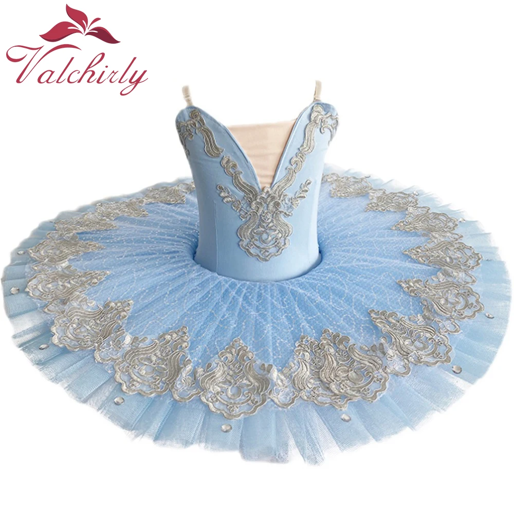 NEW Light Blue Platter Pancake Tutu Ballerina Party Dress for Girls
