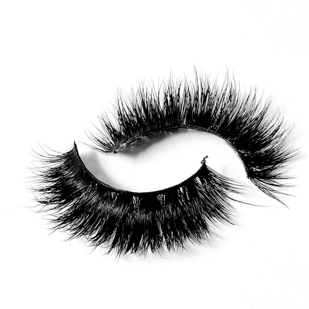 Negli stati uniti 100 paia di ciglia di visone 3D Faux Mink Fluffy Lash Winged End Eye ciglia finte allungate ciglia morbide trucco