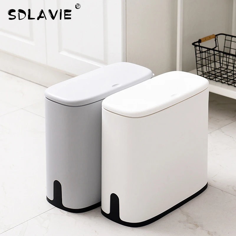 

11L lixeira de banheiro Trash Can zero waste Bathroom Cleaning Storage Box Toilet Waste Bin Dustbin Basket Garbage bag holder