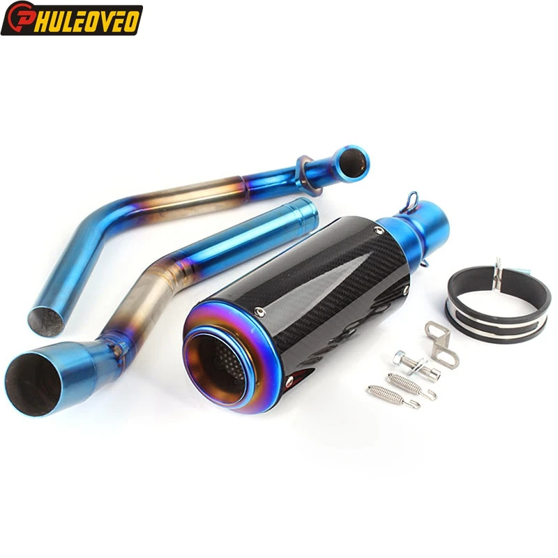 Motorcycle Exhaust Full System with Collector Header Tube Exhaust Muffler Escape Demper DB Killer for YZF-R15 V3 17-19EscapeMoto