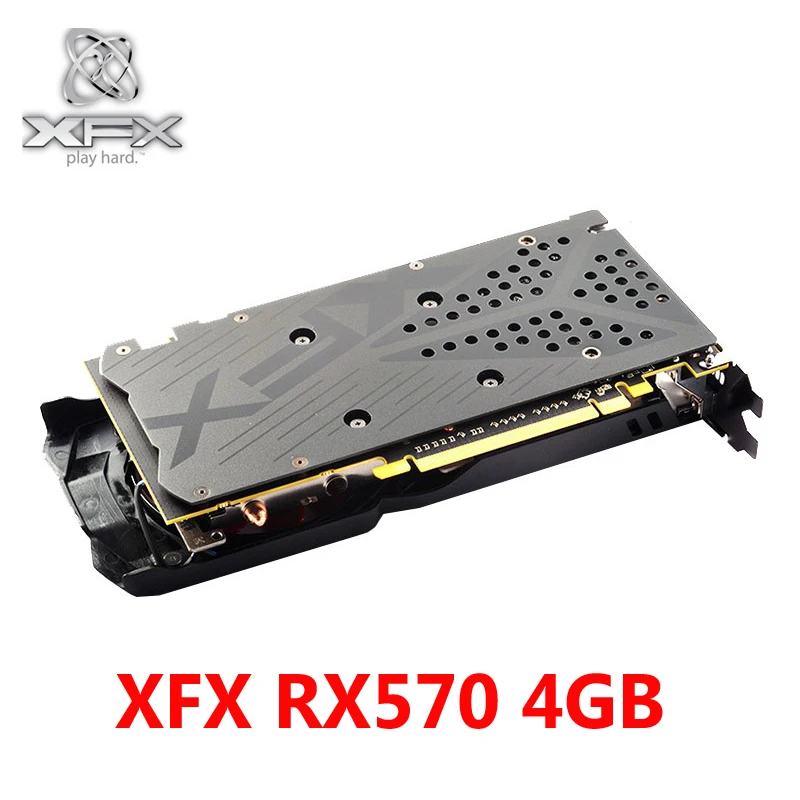 Tarjetas gráficas XFX RX 570 4GB 256Bit GDDR5 para AMD RX 500 Series VGA tarjeta de vídeo RX570 4GB DisplayPort HDMI DVI DirectX 12 usadas
