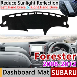 for Subaru Forester 2008 2009 2010 2011 2012 Anti-Slip Mat Dashboard Cover Carpet Sunshade Dashmat Car Accessories SG SH SJ SK