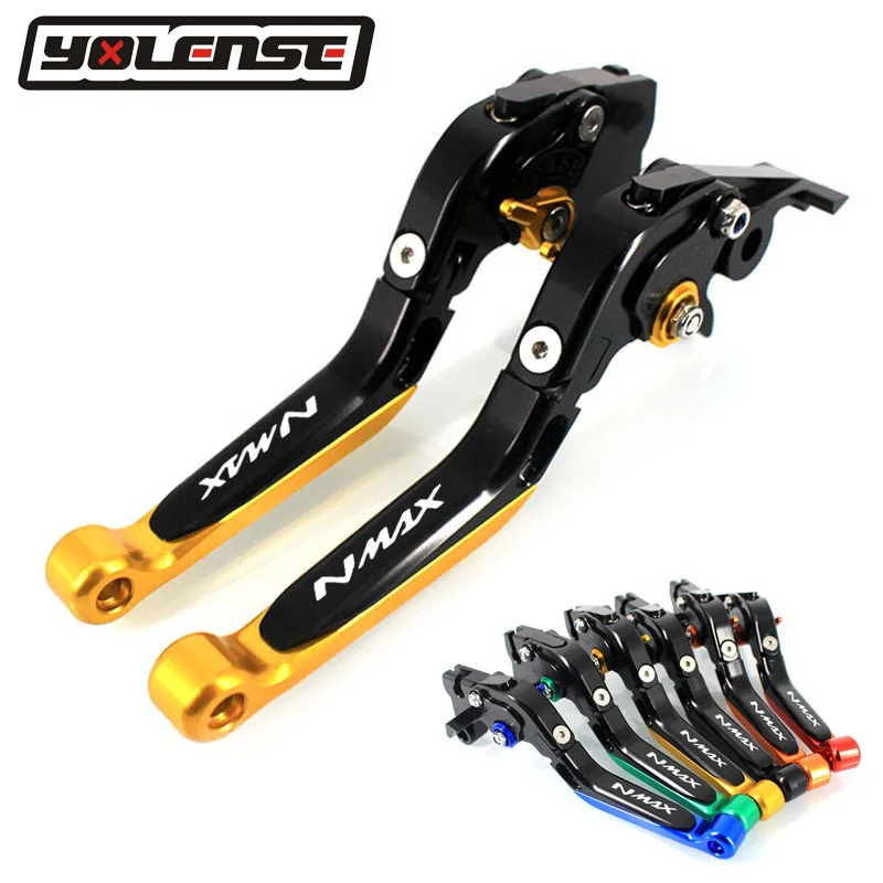 Palancas de embrague de freno ajustables plegables de aluminio CNC para motocicleta, para Yamaha NMAX 155, 125, NMAX155, NMAX125, N-MAX, 155, 125, 160