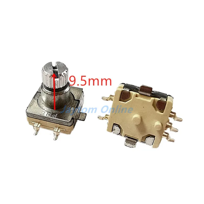 1pc EC11 Rotary Encoder Code Switch With Push Button30 Position 360 Degree Infinite Rotation SMD 5pin Plum Shaft