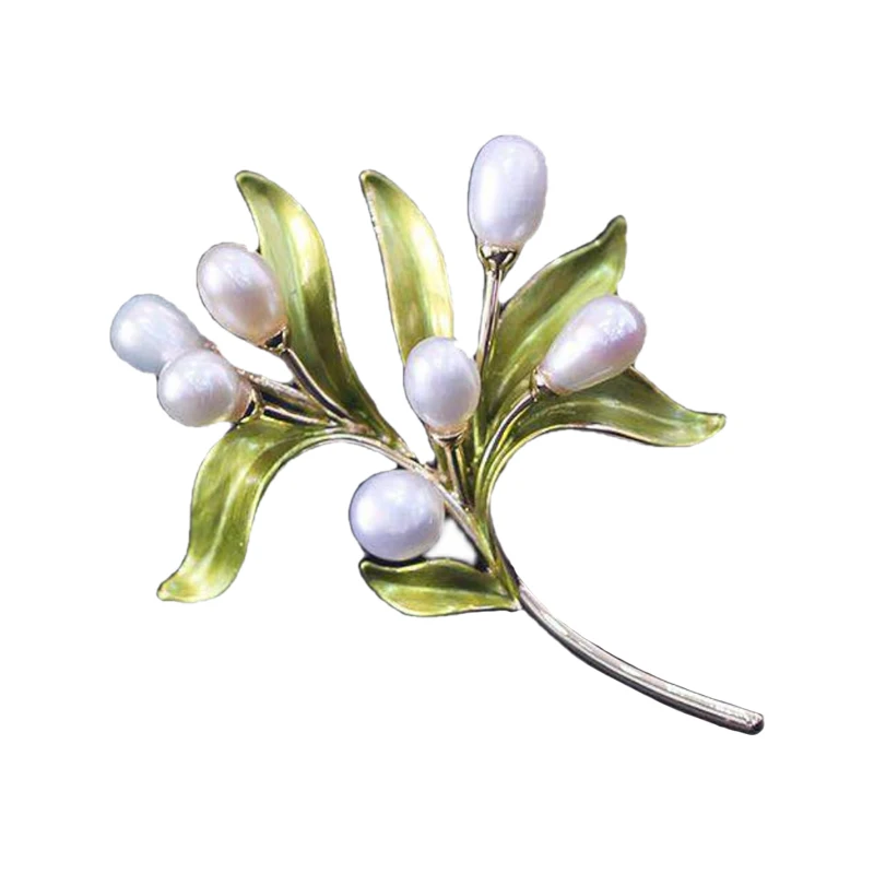 

Elegant Flower Design Pearl Brooch Settings Accessory(Without Pearl)Women DIY Pearl Breastpin Holder